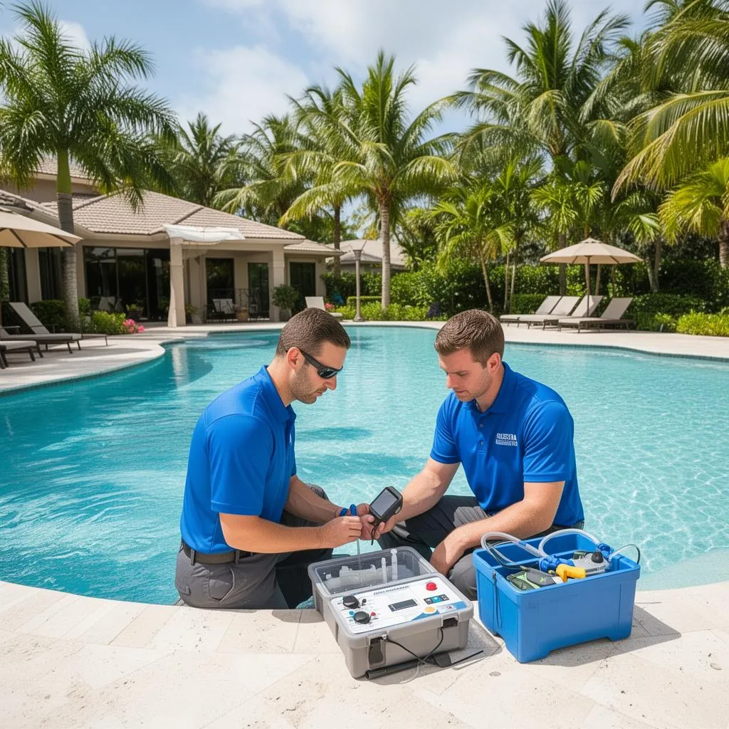 Pool equipment inspection and testing