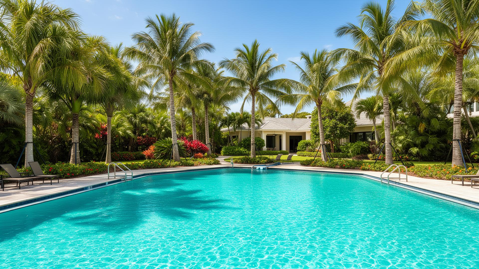 Crystal clear resort-style pool